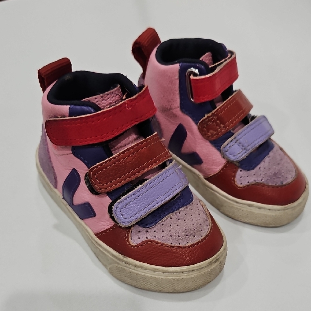 Veja Lemonade Hi Top Velcro Sneakers